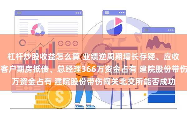 杠杆炒股收益怎么算 业绩逆周期增长存疑、应收账款合同资产高企、客户期房抵债、总经理366万资金占有 建院股份带伤闯关北交所能否成功